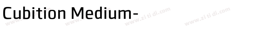 Cubition Medium字体转换